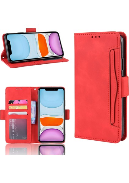 iPhone 11 ile Uyumlu Kickstand Koruyucu, Kredi Kartı Tutacağı Pu Deri Darbeye Dayanıklı Telefon Kılıfı (Yurt Dışından) fırsatları