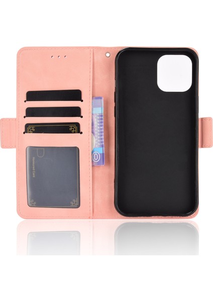 iPhone 12 Pro Max ile Uyumlu Kickstand Koruyucu, Kredi Kartı Tutacağı Pu Deri Darbeye Dayanıklı Telefon Kılıfı (Yurt Dışından) fırsatları