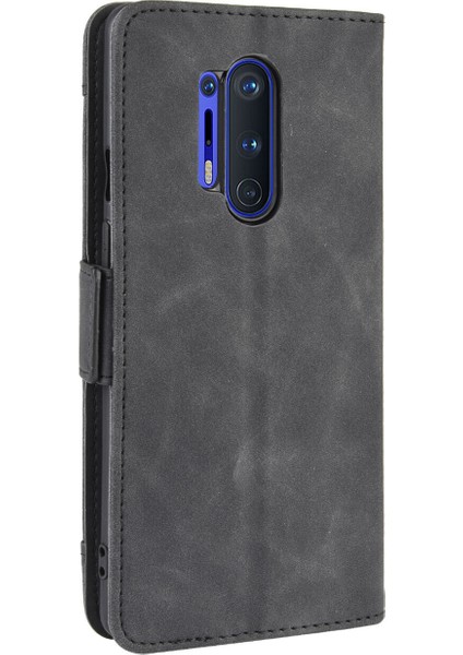 Oneplus 8 Pro ile Uyumlu Kickstand Koruyucu, Kredi Kartı Tutacağı Pu Deri Darbeye Dayanıklı Telefon Kılıfı (Yurt Dışından)