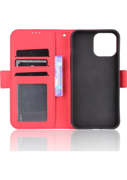 iPhone 15 Pro Max ile Uyumlu Kickstand Koruyucu, Kredi Kartı Tutacağı Pu Deri Darbeye Dayanıklı Telefon Kılıfı (Yurt Dışından) fırsatları