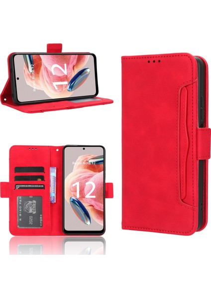 Xiaomi Redmi Note 12 4g ile Uyumlu Kickstand Koruyucu, Kredi Kartı Tutacağı Pu Deri Darbeye Dayanıklı Telefon Kılıfı (Yurt Dışından) fırsatları
