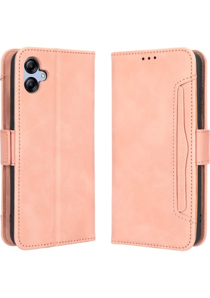 Samsung Galaxy A04E ile Uyumlu Kickstand Koruyucu, Kredi Kartı Tutacağı Pu Deri Darbeye Dayanıklı Telefon Kılıfı (Yurt Dışından)
