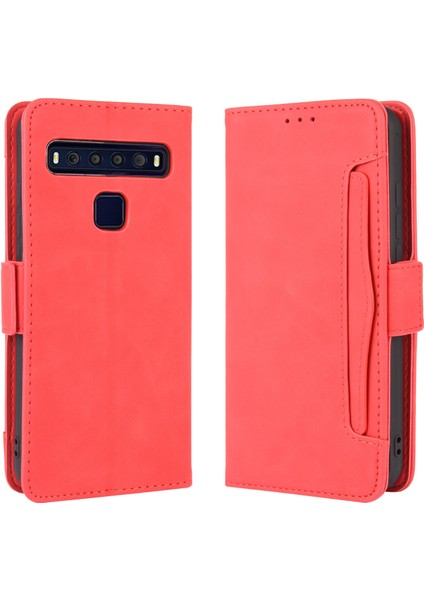 Tcl 10L ile Uyumlu Kickstand Koruyucu, Kredi Kartı Tutacağı Pu Deri Darbeye Dayanıklı Telefon Kılıfı (Yurt Dışından)
