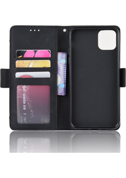 iPhone 11 ile Uyumlu Kickstand Koruyucu, Kredi Kartı Tutacağı Pu Deri Darbeye Dayanıklı Telefon Kılıfı (Yurt Dışından) fırsatları