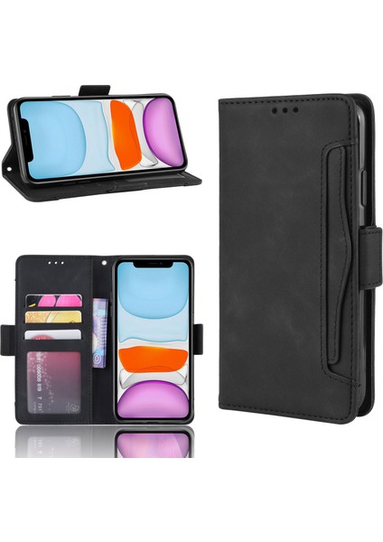 iPhone 11 ile Uyumlu Kickstand Koruyucu, Kredi Kartı Tutacağı Pu Deri Darbeye Dayanıklı Telefon Kılıfı (Yurt Dışından) indirimleri