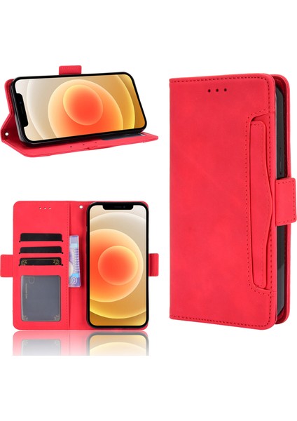 iPhone 12 ile Uyumlu Kickstand Koruyucu, Kredi Kartı Tutacağı Pu Deri Darbeye Dayanıklı Telefon Kılıfı (Yurt Dışından) fırsatları
