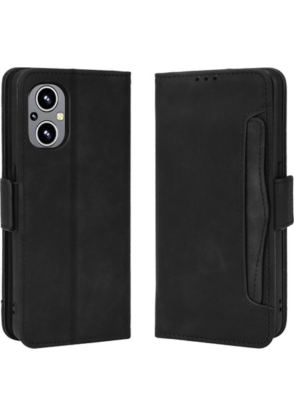Oneplus Nord N20 5g ile Uyumlu Kickstand Koruyucu, Kredi Kartı Tutacağı Pu Deri Darbeye Dayanıklı Telefon Kılıfı (Yurt Dışından)