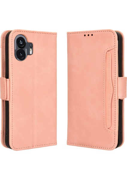 Nothing Phone 2 ile Uyumlu Kickstand Koruyucu, Kredi Kartı Tutacağı Pu Deri Darbeye Dayanıklı Telefon Kılıfı (Yurt Dışından)