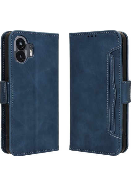 Nothing Phone 2 ile Uyumlu Kickstand Koruyucu, Kredi Kartı Tutacağı Pu Deri Darbeye Dayanıklı Telefon Kılıfı (Yurt Dışından)