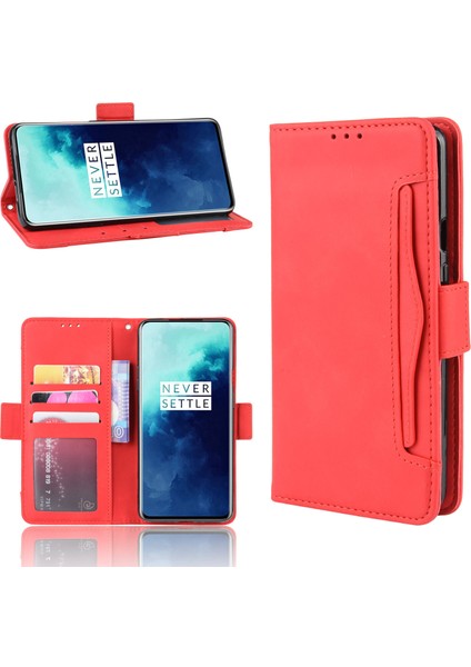 Oneplus 7t Pro ile Uyumlu Kickstand Koruyucu, Kredi Kartı Tutacağı Pu Deri Darbeye Dayanıklı Telefon Kılıfı (Yurt Dışından) fırsatları