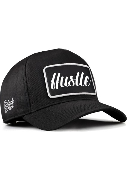 Black Börk V2 Baseball Hustle - 2 Kod Logolu Unisex Siyah Cordura Kumaş Şapka (Cap)