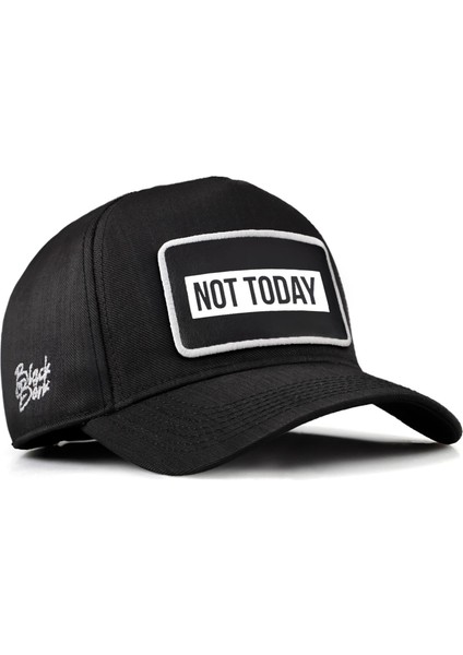 V2 Baseball Not Today - 3 Kod Logolu Unisex Siyah Cordura Kumaş Şapka (Cap)