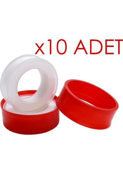 10 Adet Teflon Bant 12MM 0.075MM 10METRE