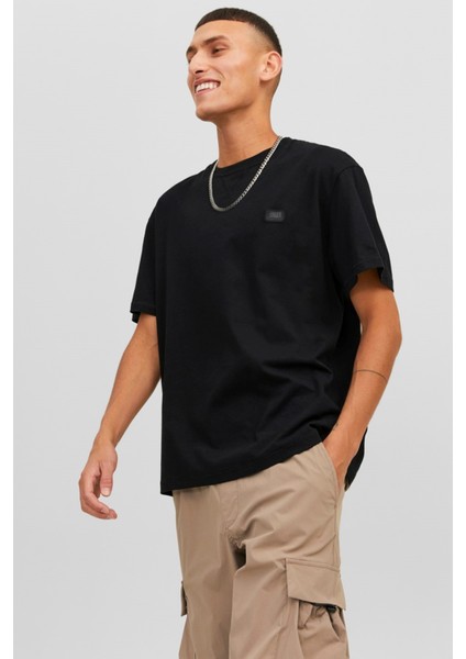 Jcoclassıc Twıll Tee Ss Crew NECK23 Sn 12240266 Siyah