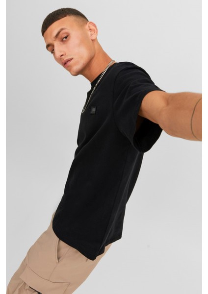 Jcoclassıc Twıll Tee Ss Crew NECK23 Sn 12240266 Siyah