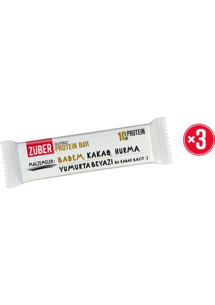 Protein Bar Bademli 35G x 3 Adet