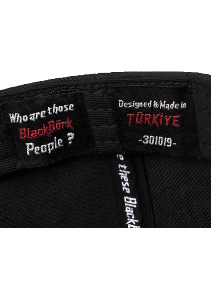 V2 Baseball Boğa - 1 Kod Logolu Unisex Siyah Cordura Kumaş Şapka (Cap)