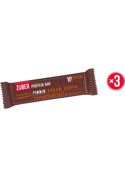 Protein Bar Fındıklı 40G x 3 Adet