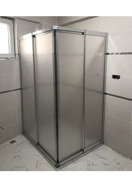 Teknesiz Duşakabin Kare Mika Camlı 110X110