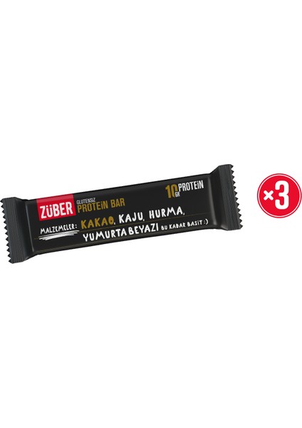Protein Bar Kakaolu 40G x 3 Adet