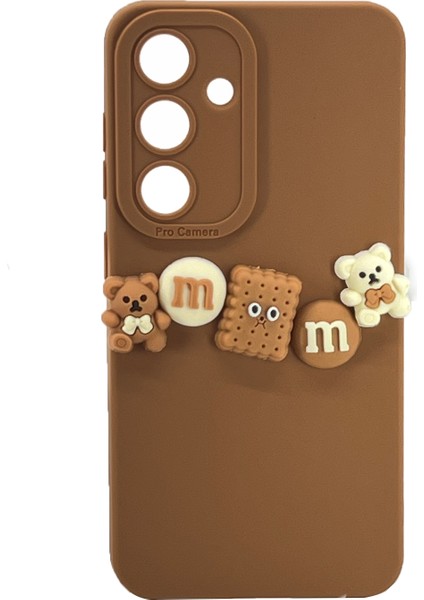 Samsung S24 Uyumlu Lüx Bear Arka Koruma Kılıf