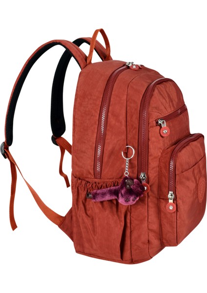 Unisex Gri Su Geçirmez Krinkıl Kumaş Sırt Çantası indirimleri