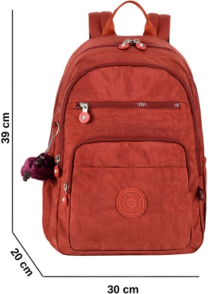 Unisex Bej Su Geçirmez Krinkıl Kumaş Sırt Çantası fiyatları