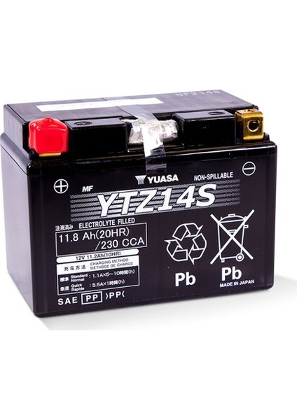 CF MOTO MT / CL / NK 800 - Yuasa Ytz14s-bs 12V/11.2AH Akü