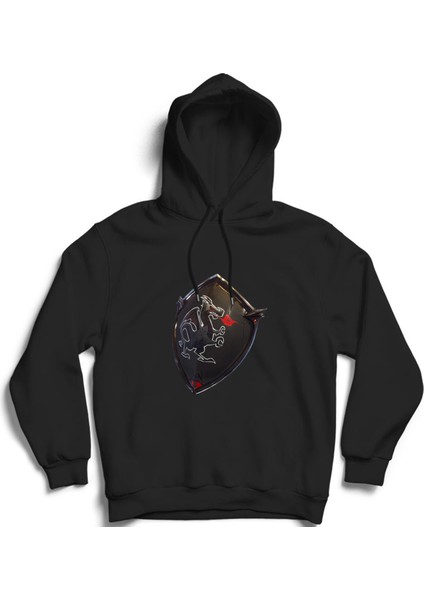 Fortnite, Kara Şovalye, Kalkan, Oyun, Game Kapüşonlu Sweatshirt Hoodie