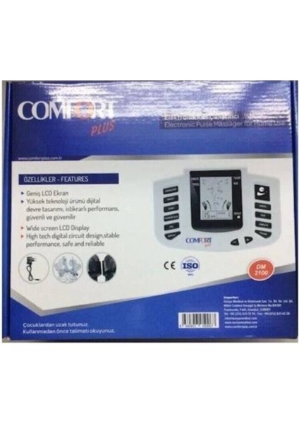Dm 2100 Dijital Masaj Tens Cihazı Aleti Terlikli ve Adaptörlü fırsatları