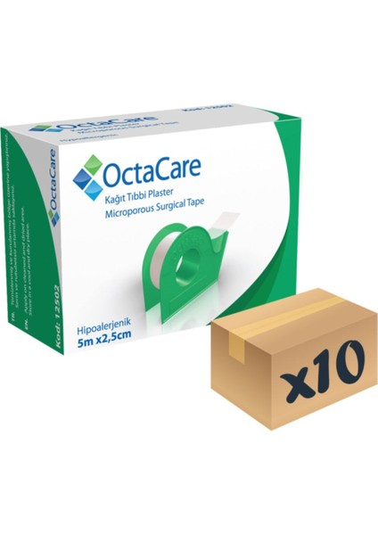 Kağıt Tıbbi Plaster 10 Adet 5m x 2,5cm