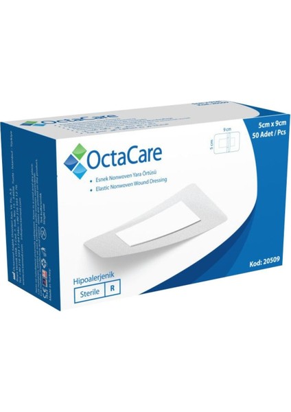 Nonwoven Steril Pedli Esnek Örtüsü 5Cm X 9Cm Tekli Steril Paket 50'Li Kutu