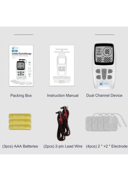 x Pool Tens Ems Masaj Cihazı Fonksiyonel Kolay Kullanım 2 Kanal 22 Program fiyatları