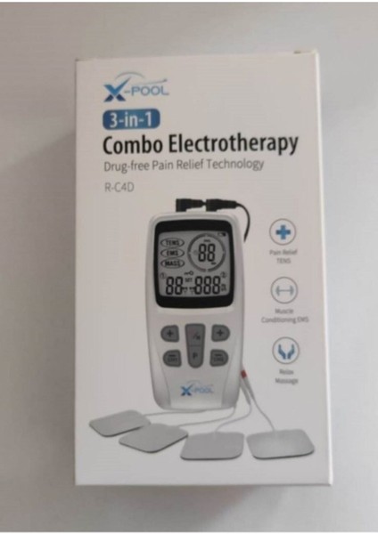 x Pool Tens Ems Masaj Cihazı Fonksiyonel Kolay Kullanım 2 Kanal 22 Program modelleri