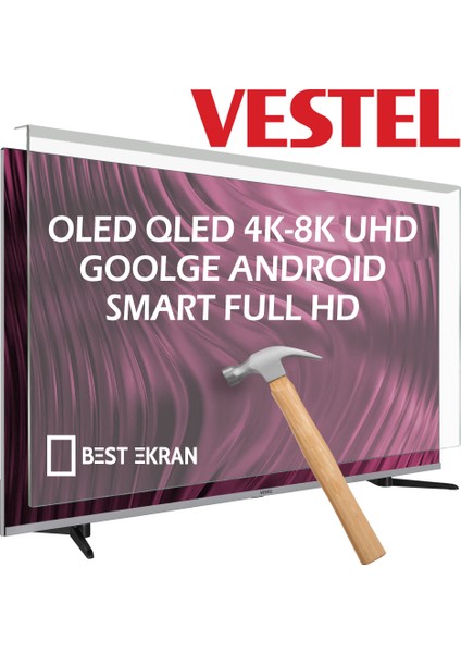 Best Ekran Vestel 55UA9631 Tv Ekran Koruyucu - Vestel 55" Inç 139CM Ekran Koruyucu