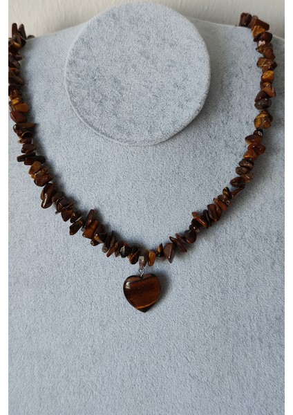 Kaplangözü Kalp Kırıktaş Doğaltaş Kolye