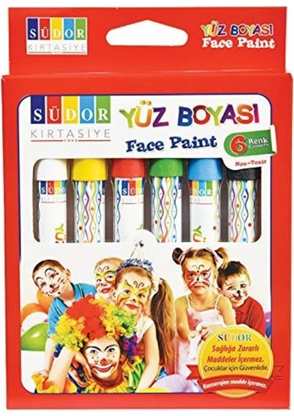 Yüz Boyası 6'lı