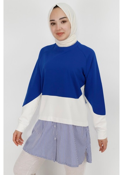 71086 Gömlek Garnili 2 Iplik Kumaş Sweatshirt