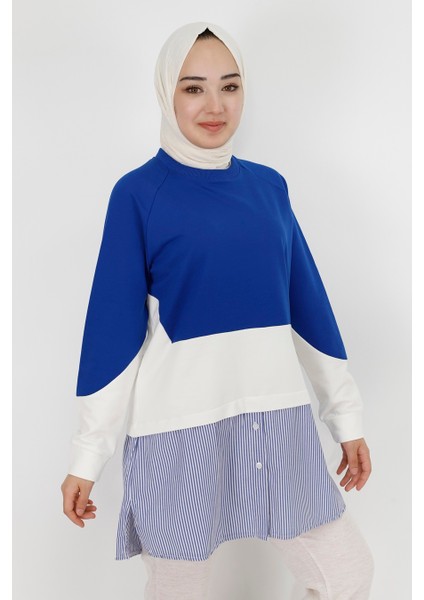 71086 Gömlek Garnili 2 Iplik Kumaş Sweatshirt
