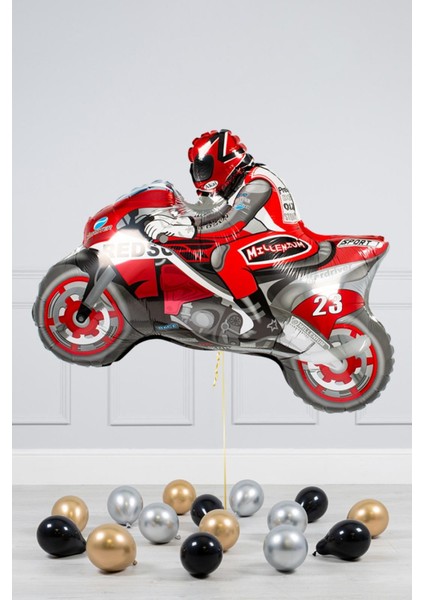 Motorsiklet Folyo Balon Yarış Temalı Doğum Günü Balonu fiyatları