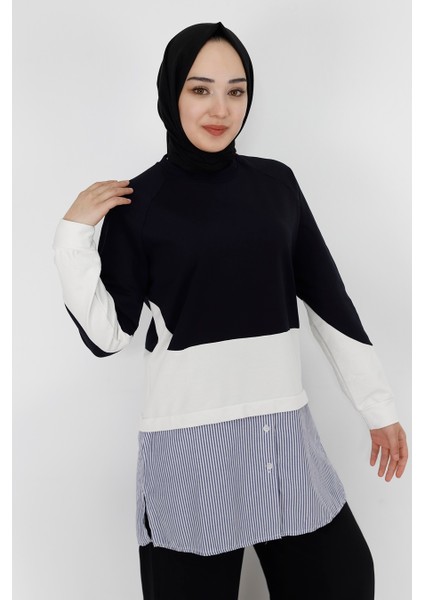 71086 Gömlek Garnili 2 Iplik Kumaş Sweatshirt