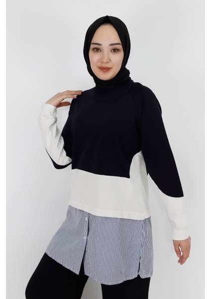 71086 Gömlek Garnili 2 Iplik Kumaş Sweatshirt