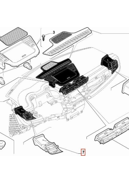 Difüzör Iç Sol Alfa Romeo Giulietta 10>20 156105808