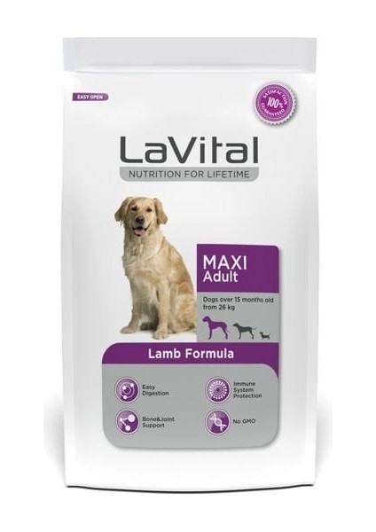 Lavital Büyük Irk Kuzulu Yetişkin Köpek Maması 15 kg