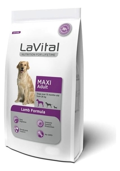 Lavital Büyük Irk Kuzulu Yetişkin Köpek Maması 15 kg