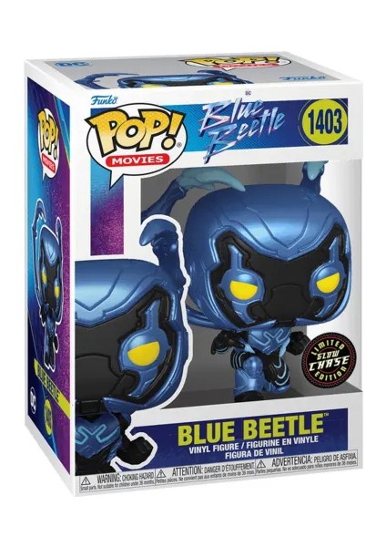 Dc Comıcs Funko Pop! Blue Beetle! Glow Chase Figür