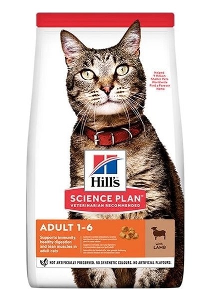 Hills Adult Kuzu Etli Yetişkin Kedi Maması 8+2 kg