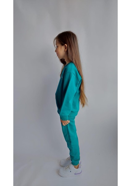 Unisex Çocuk Yeşil Eşofman Takımı