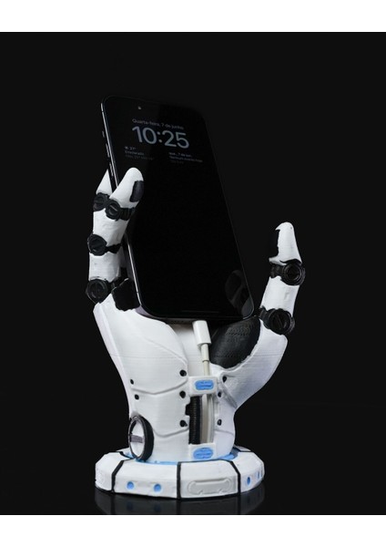 Robot El Figürlü Şarj Bölmeli Telefon Tutucu modelleri