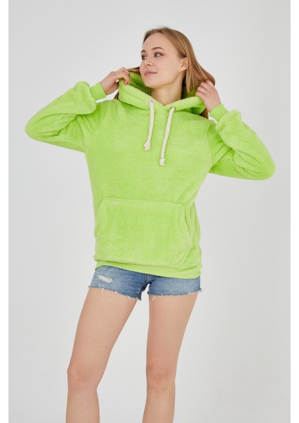 Grody.t Kapüşonlu Peluş Sweatshirt Hoody Neo Sarısı fiyatları